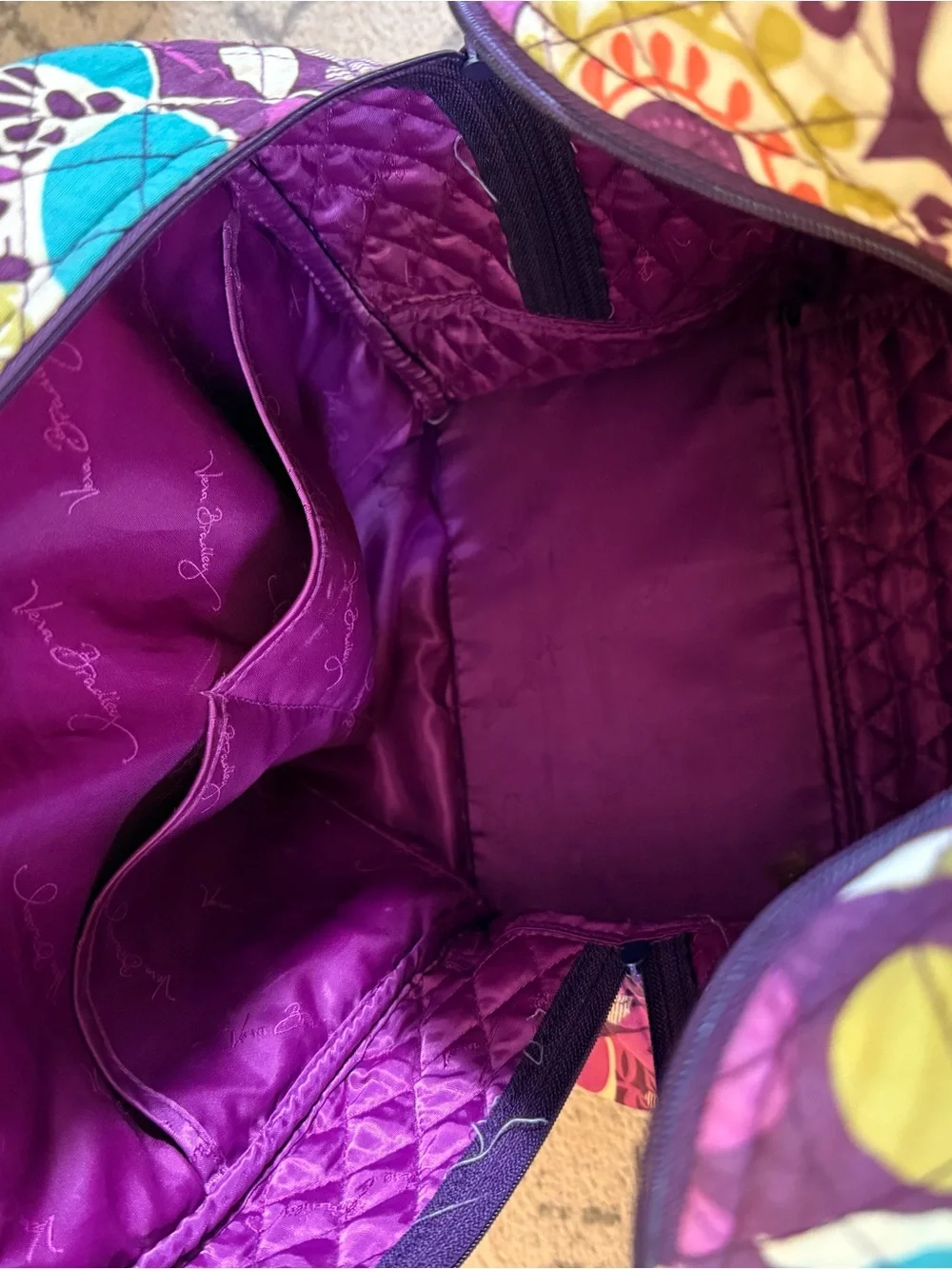 Vera Bradley vibrant quilted